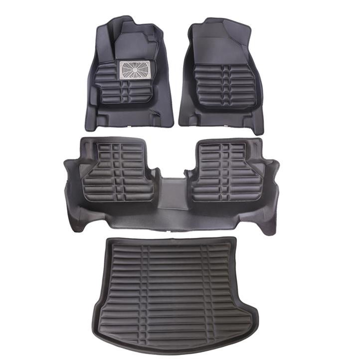 کفپوش سه بعدی خودرو  کد 18 مناسب برای مزدا 3 به همراه کفپوش صندوق